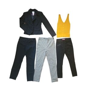 Women's business casual bundle size small blazer knitted sweater tank & pants